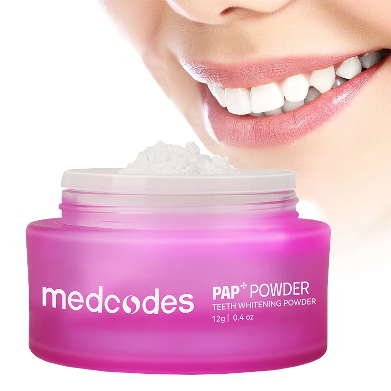 Custom Logo Teeth Whitening Supplies 12g Dental Whiten Pap+ Formula Teeth Whitening Powder