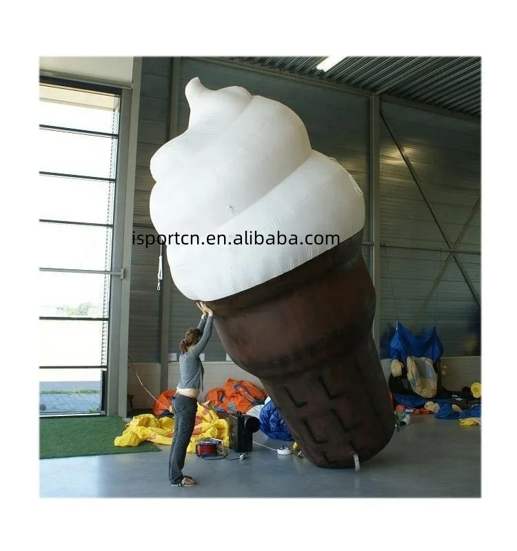 Hot sale inflatable ice cream with custom logo for summer promotion