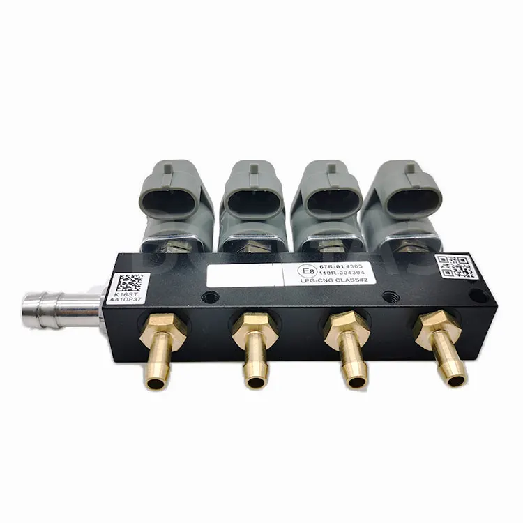 LPG/CNG/NGV Gas Fuel Injector 4 Cyl 2ohm fast Rail Injector AC W01-4