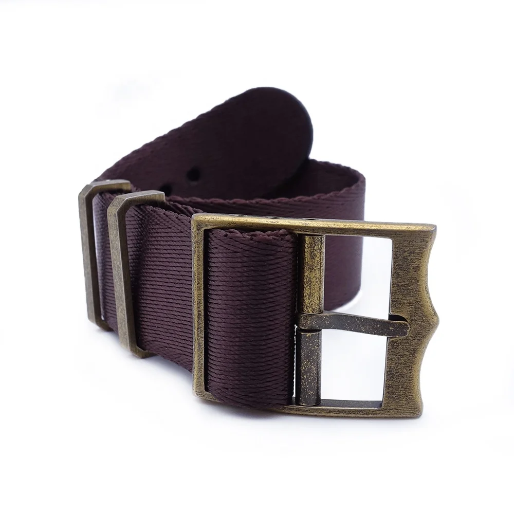 Custom Single pass Traditional Red 20mm Smart Nylon Watch Strap Wrist clasp 22mm Watch band