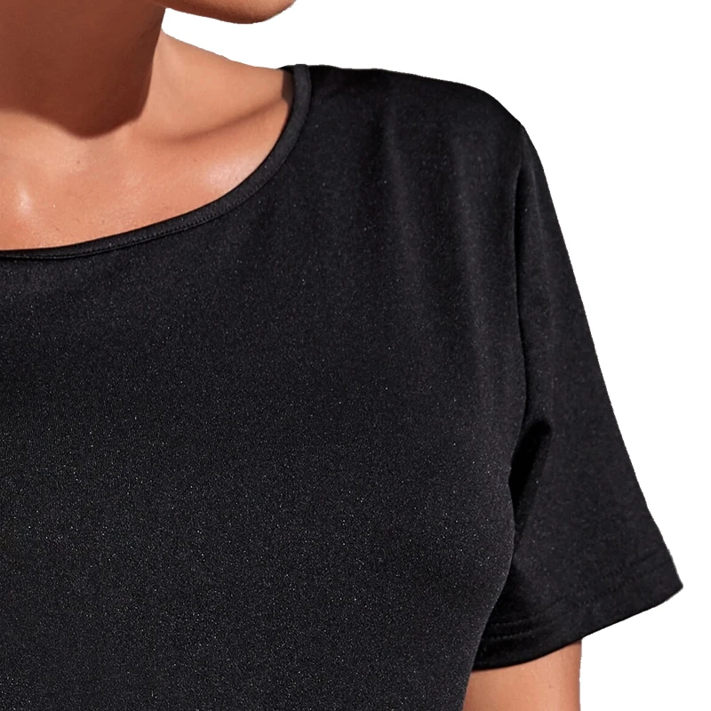 
OEM &ODM Service Eco-Friendly Breathable Back With Contrast Mesh Stitching Quick Dry Sports Tee T Shirt 