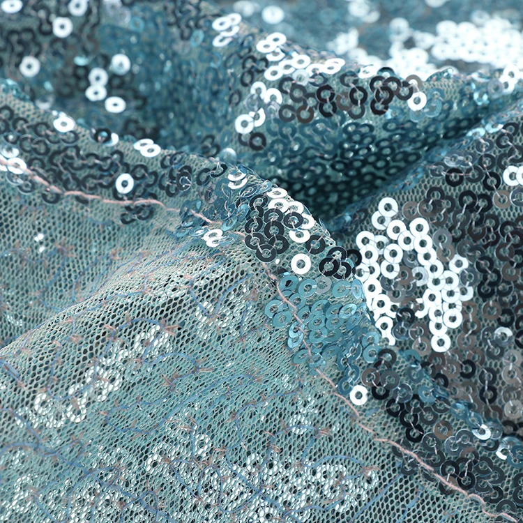Tejido De Lentejuelas De 3 mm Tejido De Vestido Bordado Sparkling Shimmering Fabric 3mm Sequin Fabric Embroidery Dress Fabric