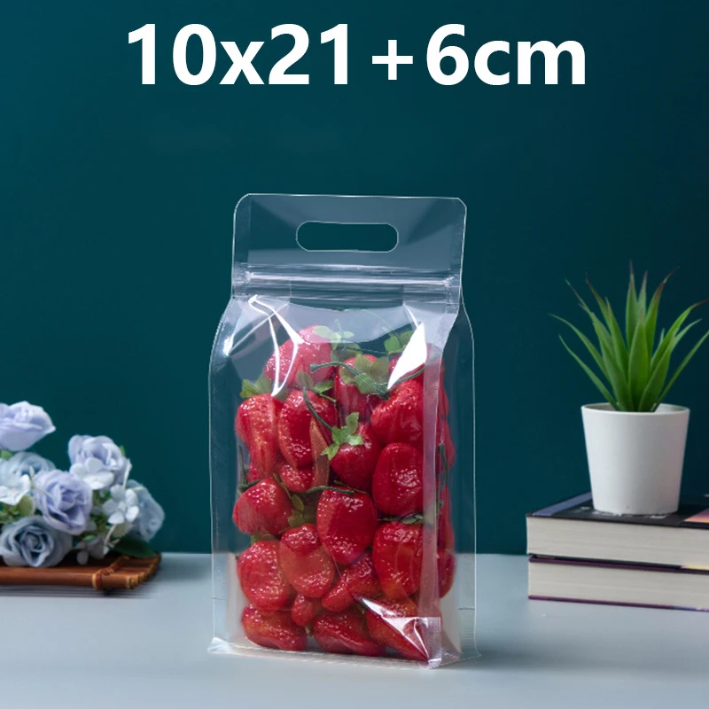 Food Grade Plastic Resealable Stand up Sealed Bag with Zipper Transparent Candy Coffee Pouch for Sugar Noodles Coffee Silver
