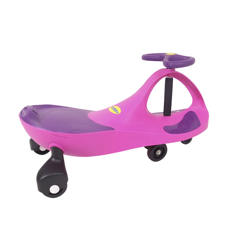 New Model China Kids Baby Slide Car Colorful Cheap Swing Car Ride On Toys With Push Bar