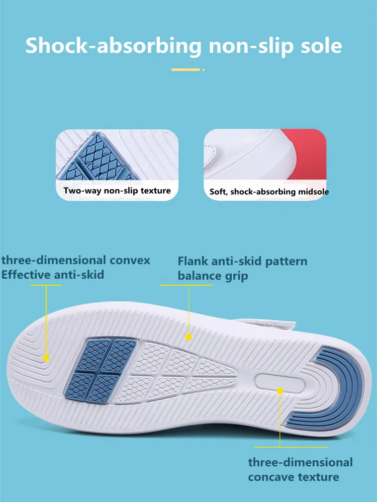 Manufacturers Wholesale White High Quality Leather Nurses White Shoes Females