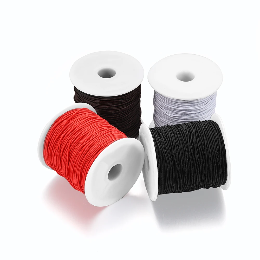 
100m 0.8 1.0 mm Elastic Cord Beading Stretch Thread Cord String Rope Beads For DIY Jewelry Making Finding Supplies Accessories 