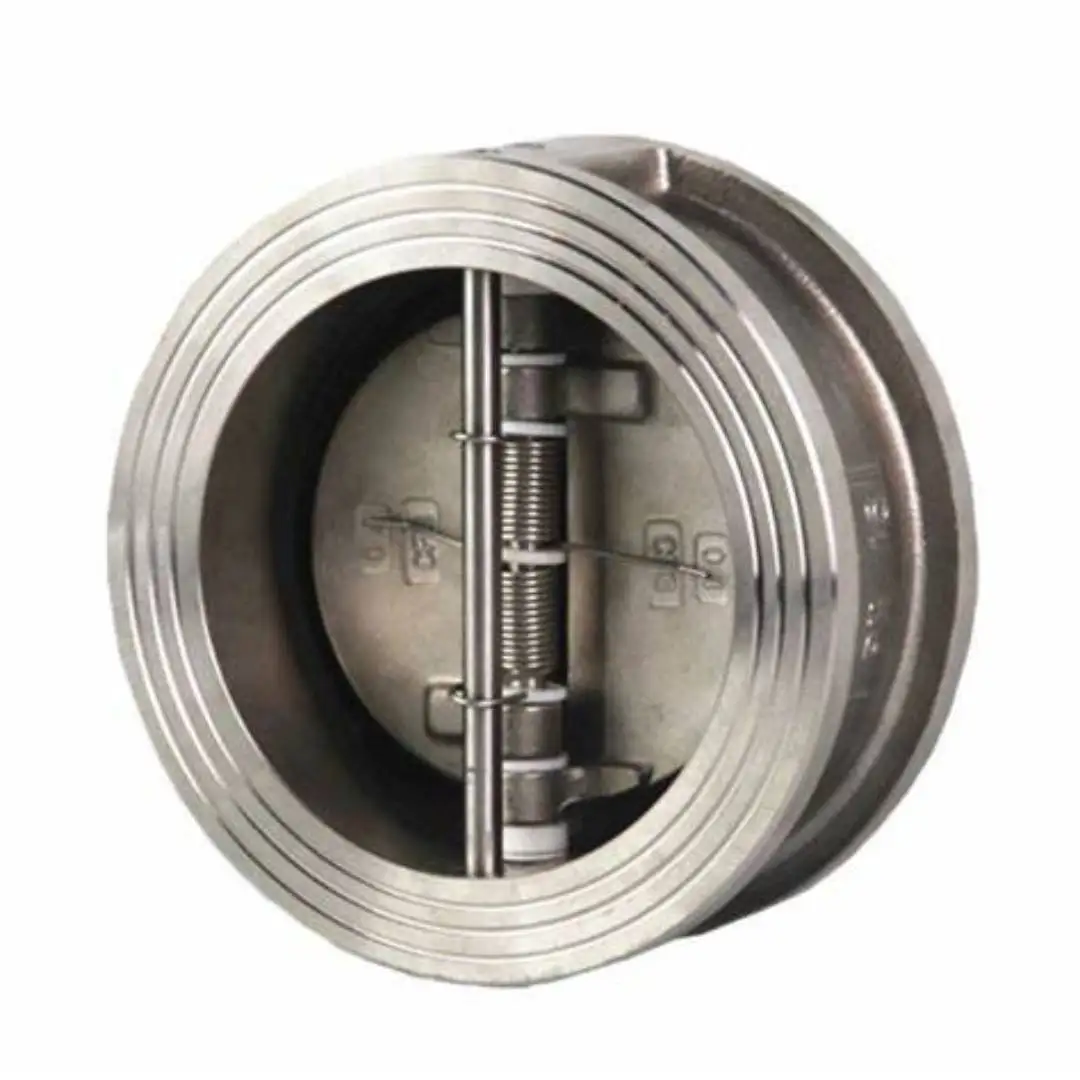 Sanitary Wafer Type Check Valve 304 316 Stainless Steel with Double Flap Welded Check Valve