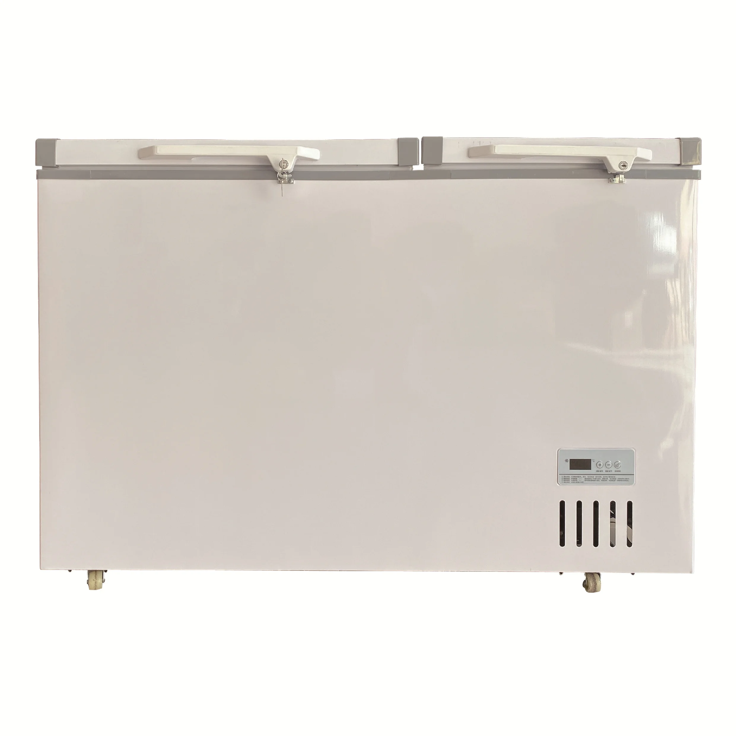 New Items Supermarkets Use Four-Sided Glass Horizontal to Order Food Copper Tube Refrigeration High Quality Compressor Freezer
