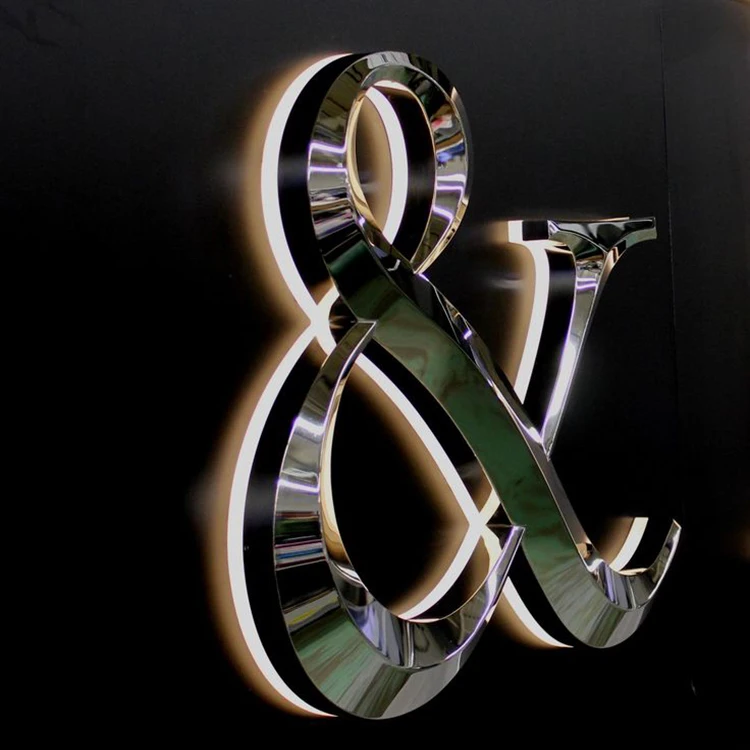 Most Popular customized 3d metal logo outdoor channel letters signs led sign board outdoor advertising business sign custom
