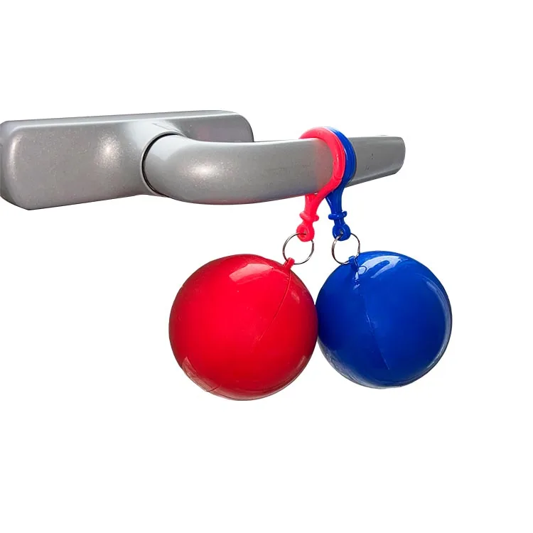 HOT SALE Disposable emergency PE rain poncho rain coat raincoat in ball