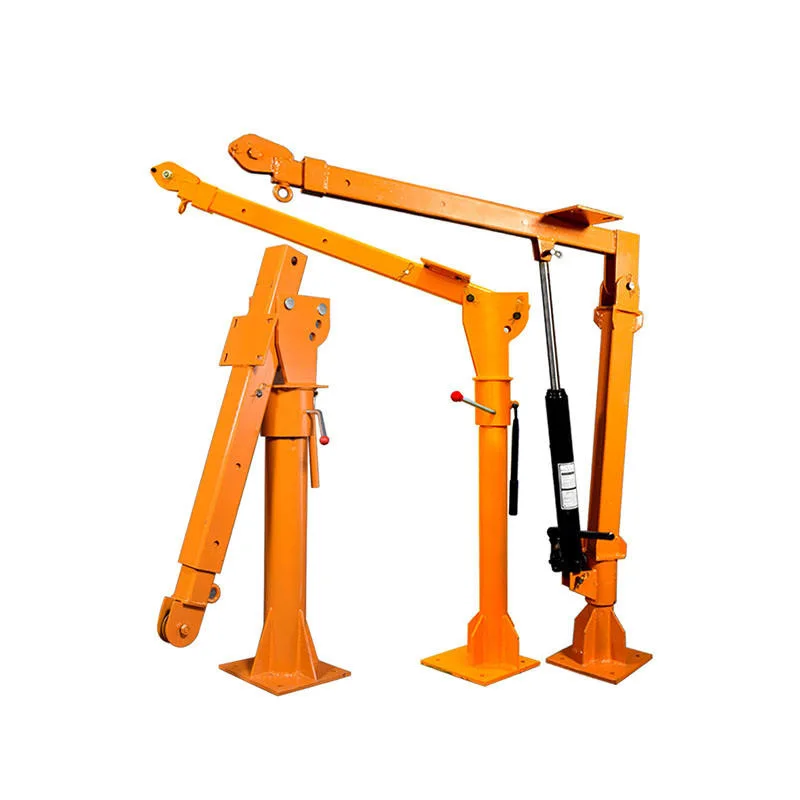 Engine Lifting Mini Electric Mobile Truck Mounted Lift Crane Portable Cantilever Mobile Floor Jib Electric Hoist Crane