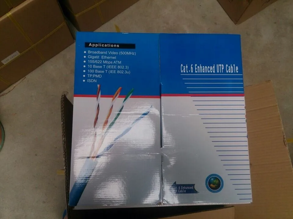 Indoor UTP CAT5E 0.5mmCCA 24AWG 305M per Box CAT5 Network cable