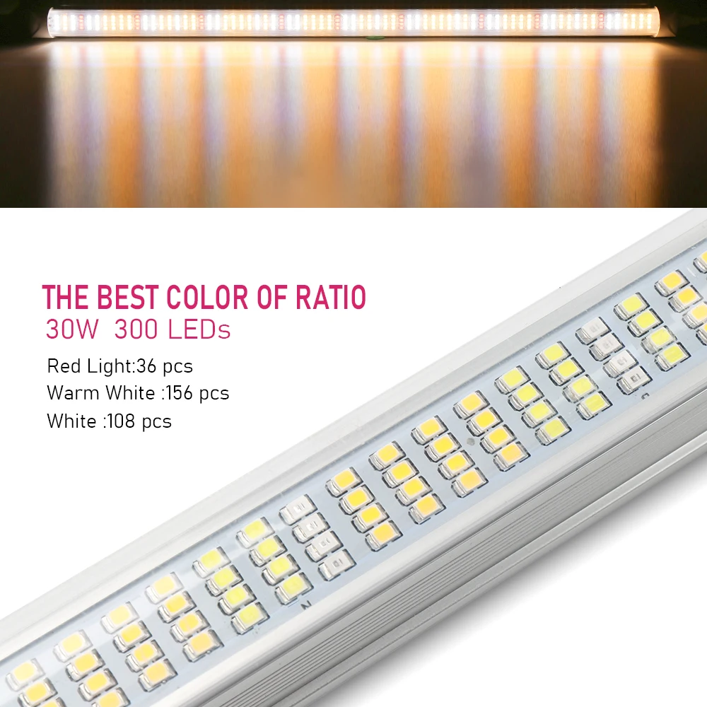 Sinjialight 0.6m 30W warm white T8 led grow tube hydroponics vertical farming plant light