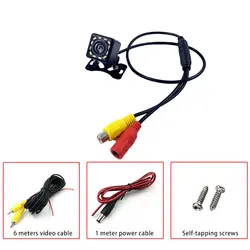 Waterproof 12V Universal Car Rear View Camera 12Pcs Led lights Night Vision Rearview Reverse Back Up Car Camera