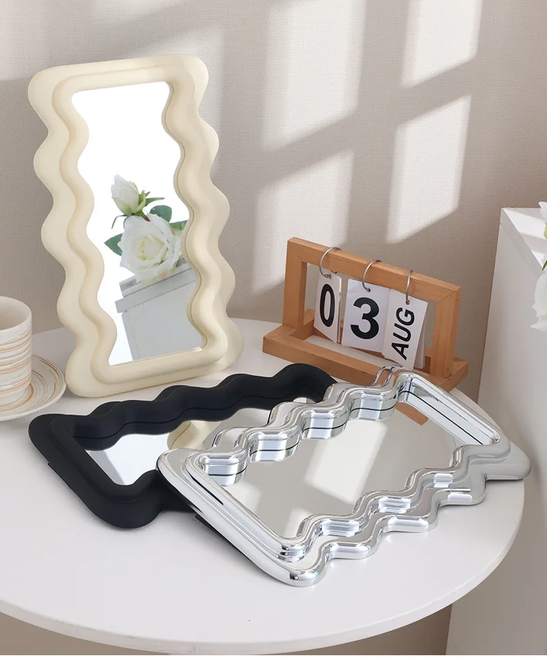 Lanson New Design Simple Irregular mirror living room frame wall hanging mirror wall hanging table mirror