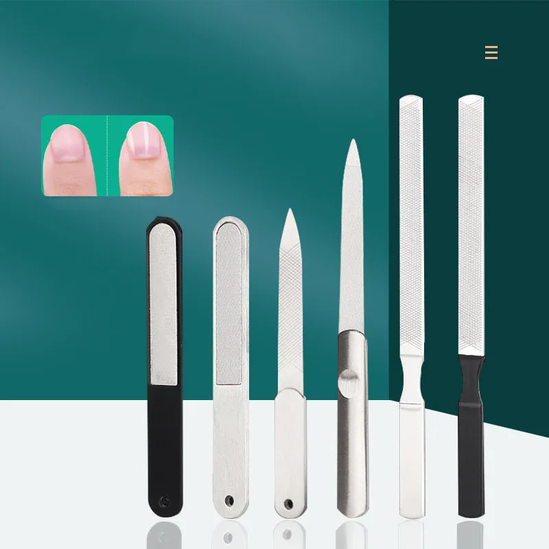 Stainless Steel Nail File Double-sided Sharpening Polishing