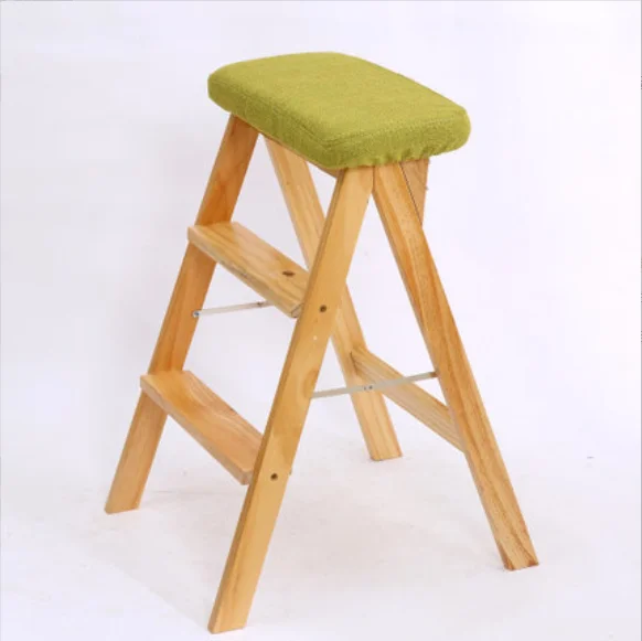 Solid wood climbing ladder household products