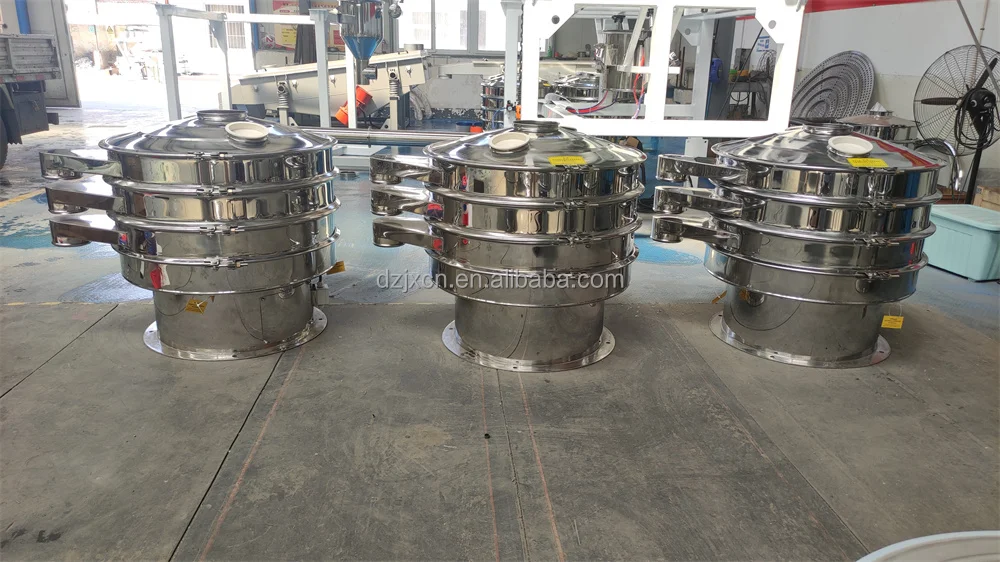 Soybean Rice Sieving Machine Rotary Vibrating Screen Powder Sift Machine