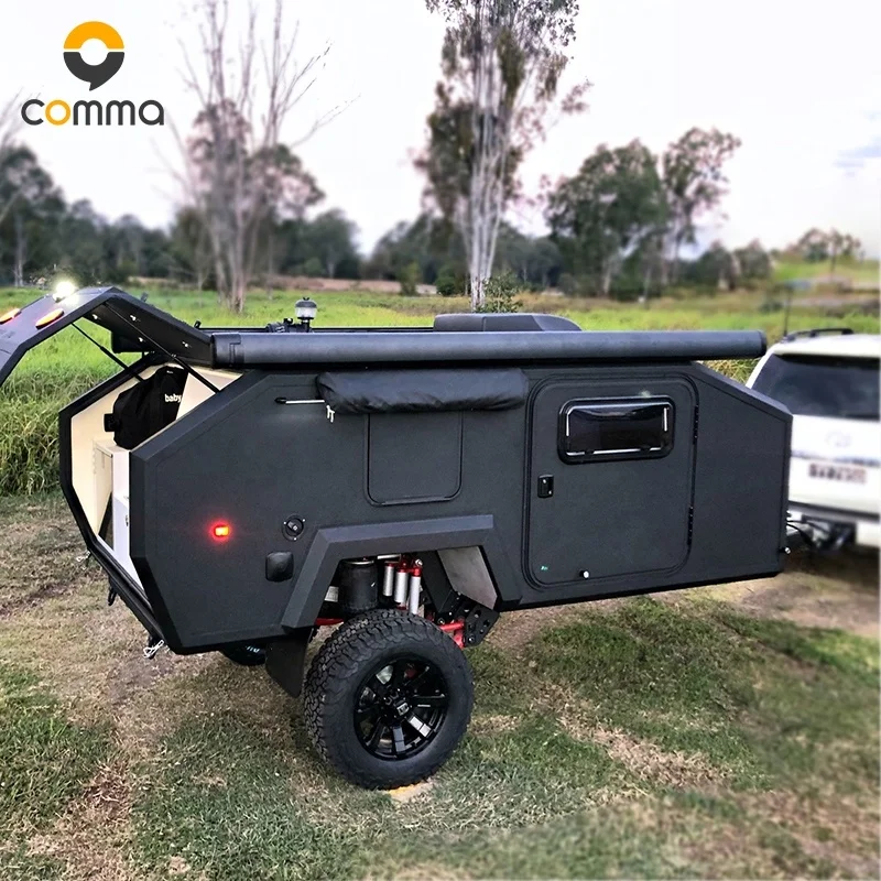 Hot sale camping mini off road caravan van camper travel trailer