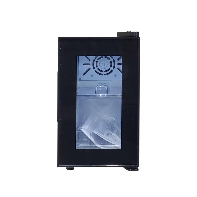 Meisda New SC08A 8L Compact Electric Portable Glass Door Bulk Milk Salad Bar Refrigerator for Hotel Household Coffee Use