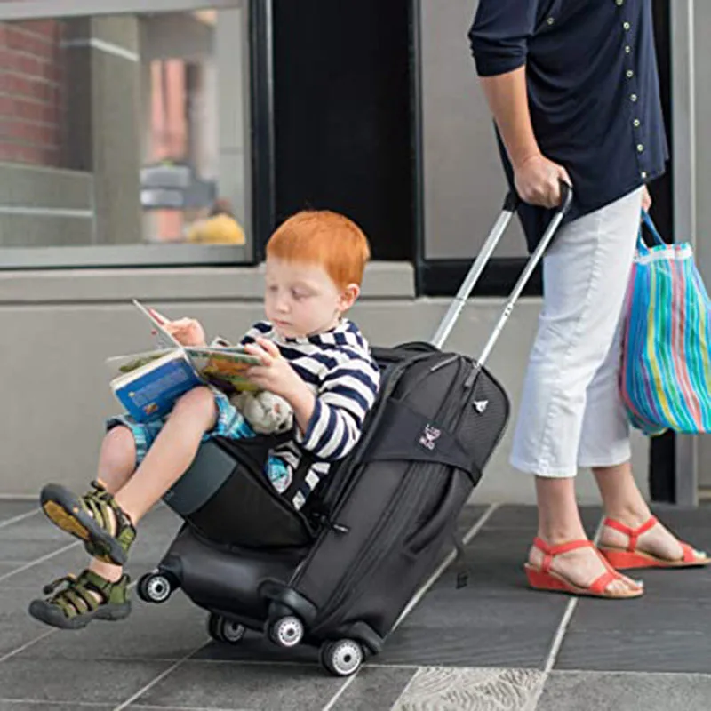 Travel Seat Child Carrier for Carry  On Luggage  Family Travel at Airport Made Easy