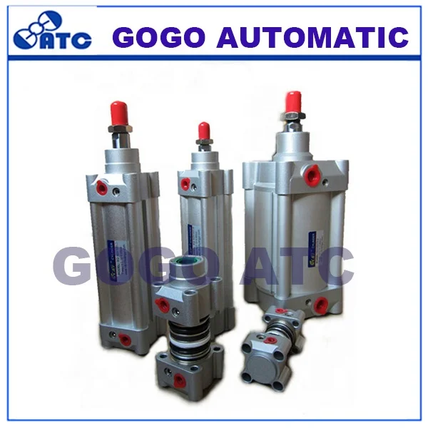 standard double acting Single rod bore 50mm stroke 400mm aluminum pneumatic air cylinder DNC50-400