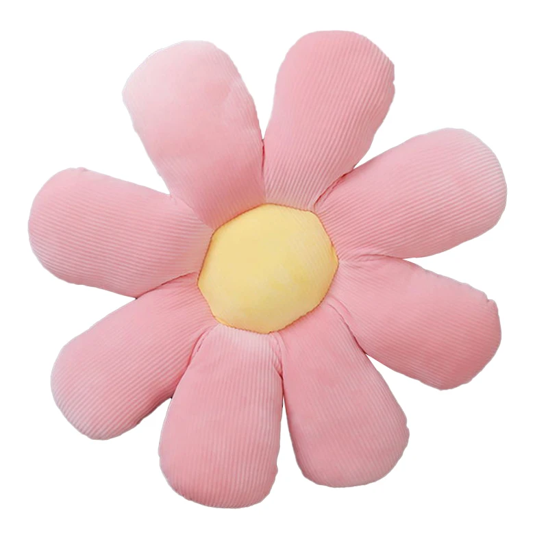 Buti Lovely Daisy Flower Throw Pillows Decorative Plush Stuffed  Floor Seating Cushion Pillow