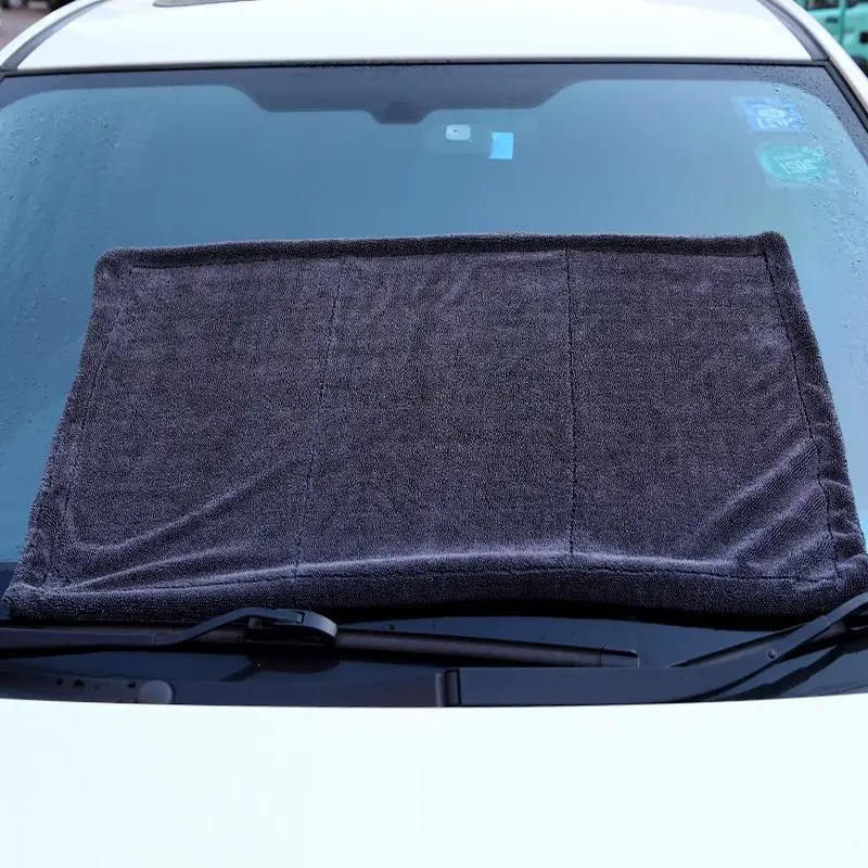 Selected Auto single side twisted loop microfiber towel super water absorption car cleaning towel auto detailing drying towel