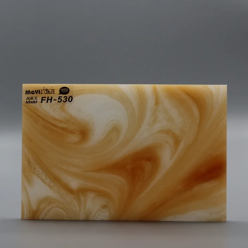 Translucent stone acrylic solid surface sheets