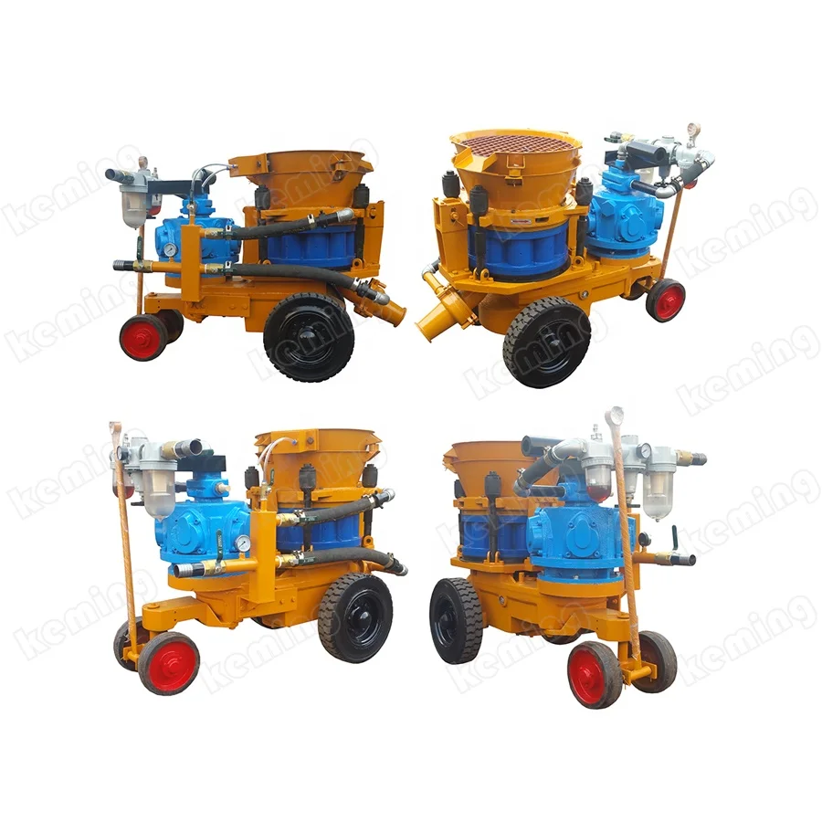 New Technology 7m3/h Air Motor Dry Shotcrete Gunite Machine For Spraying Concrete