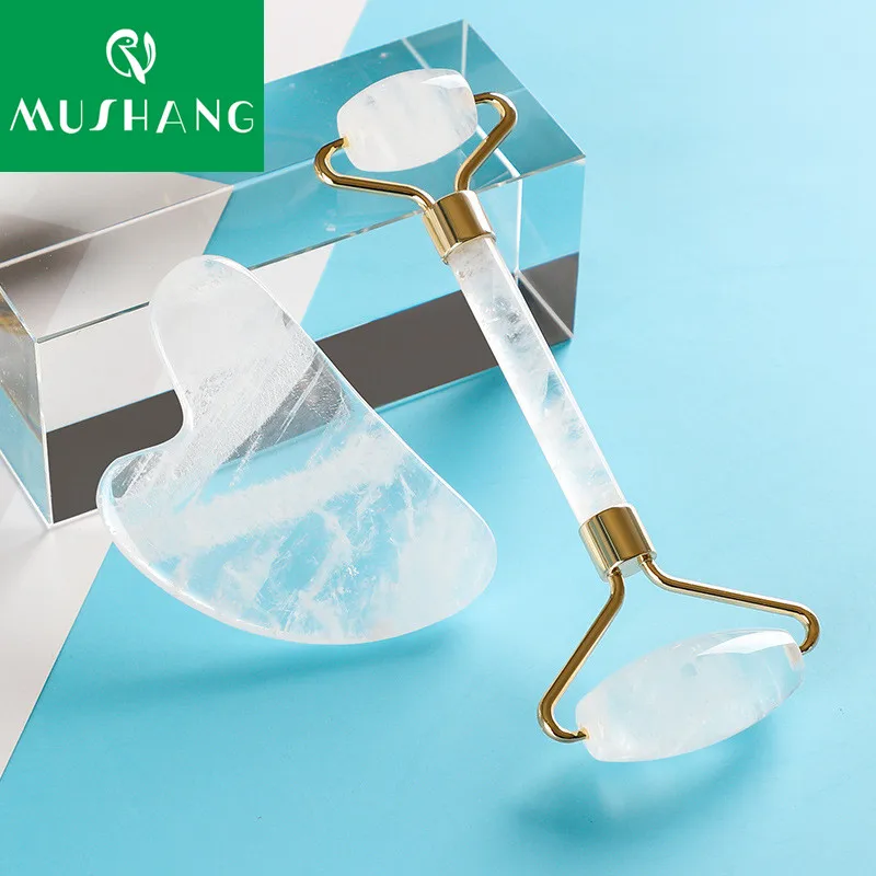 Нефритовая расческа гуаша crystal fcae roller и гуаша white set от face
