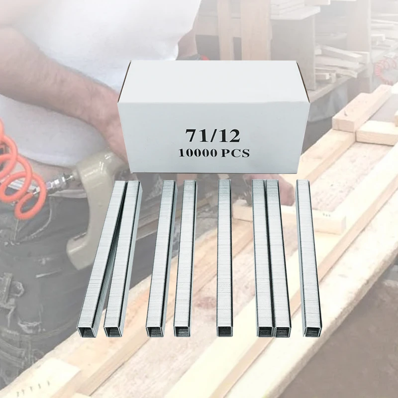 Furniture Sofa Galvanized Staples Wood Nails 71 Series Stapler Pins Grapas para Sofas Muebles 7112 Nail Fine Wire Staples Pins