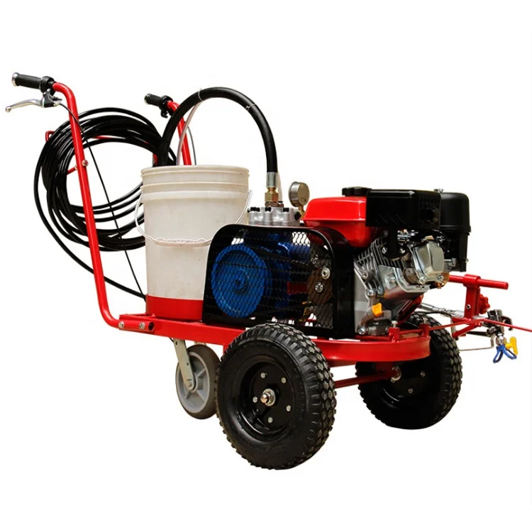 Self propelled road marking machine Cold spray paint marking equipment