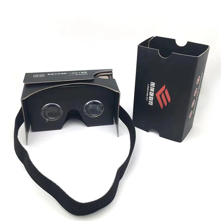  Оптовая продажа картонные очки виртуальной реальности Google cardboard v2 3d-очки с пользовательским
