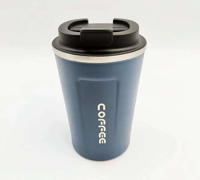 
Amazon Stainless Steel Insulated Leak Proof Seal plastic Lid Thermal Coffee Mug 