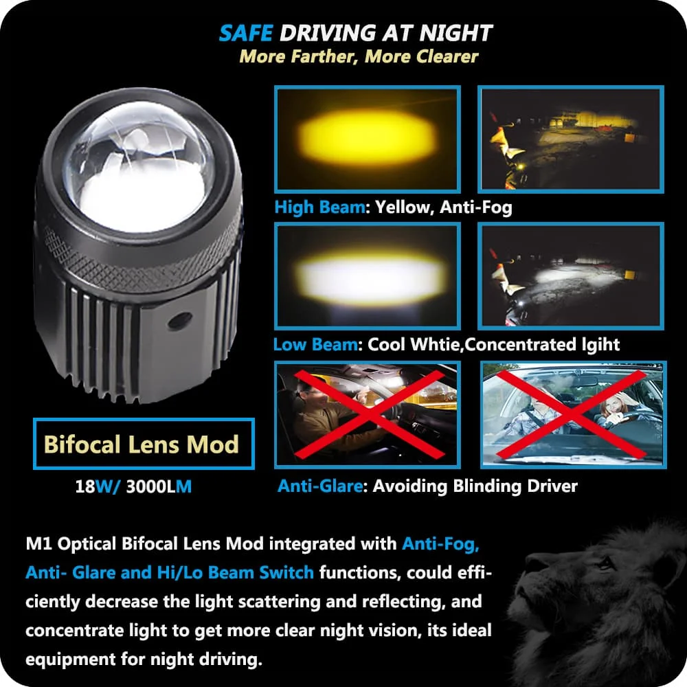 Auxiliary lights for motorcycles Headlight BA20D H6 H4 T19 motorcycle spotlight wiring harness