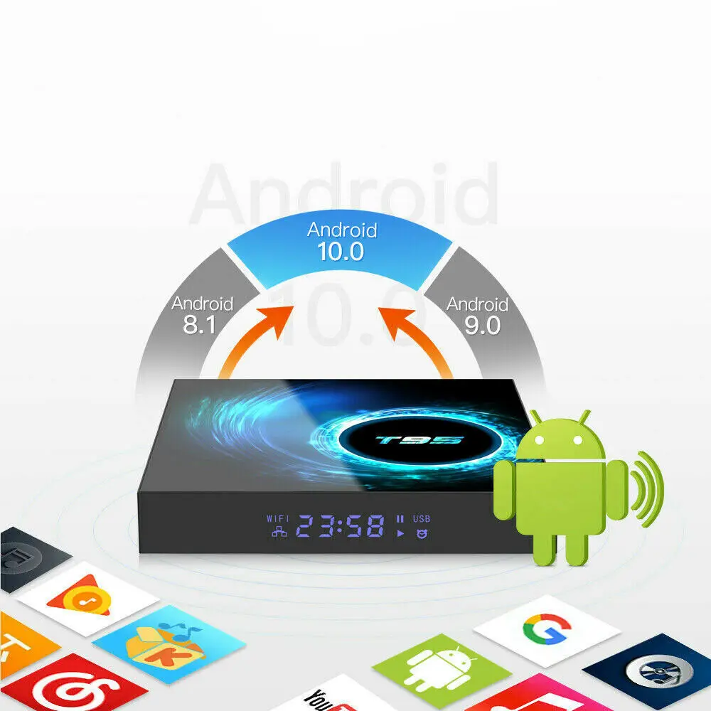  ТВ-приставка Travor T95 6K HD smart android 10 0 четырехъядерный wifi 4 Гб + 16/32/64 ГБ