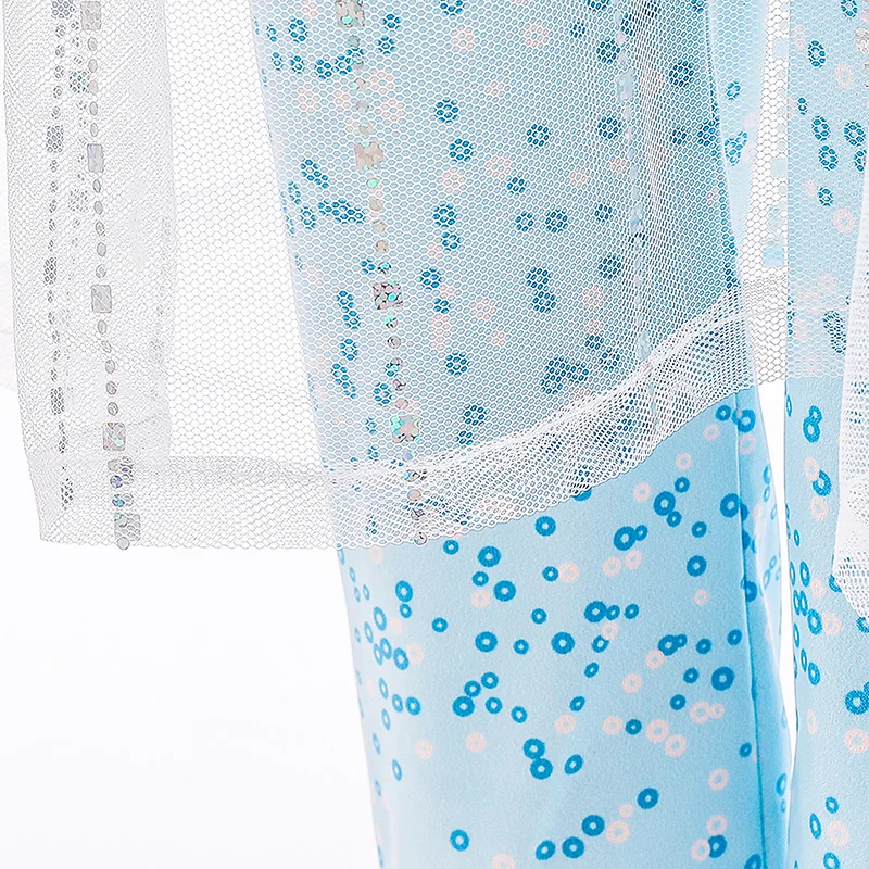 3 4 5 6 7 8 9 10 Year Clothes Kids Summer Snow Queen 2 Children 2 Piece Outfit New Elza Girls Elsa Dress Princess Costume