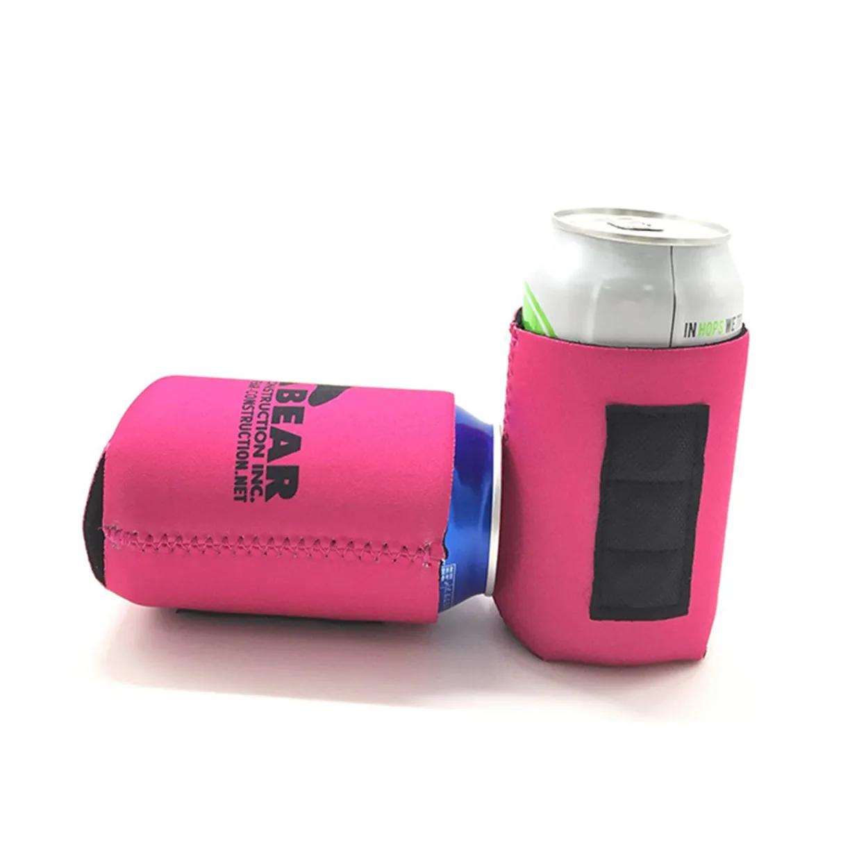 Wholesale Neoprene 3mm Insulated Magnetic Beer Can Coolers Sleeve Coolies with 3 Strong Magnet