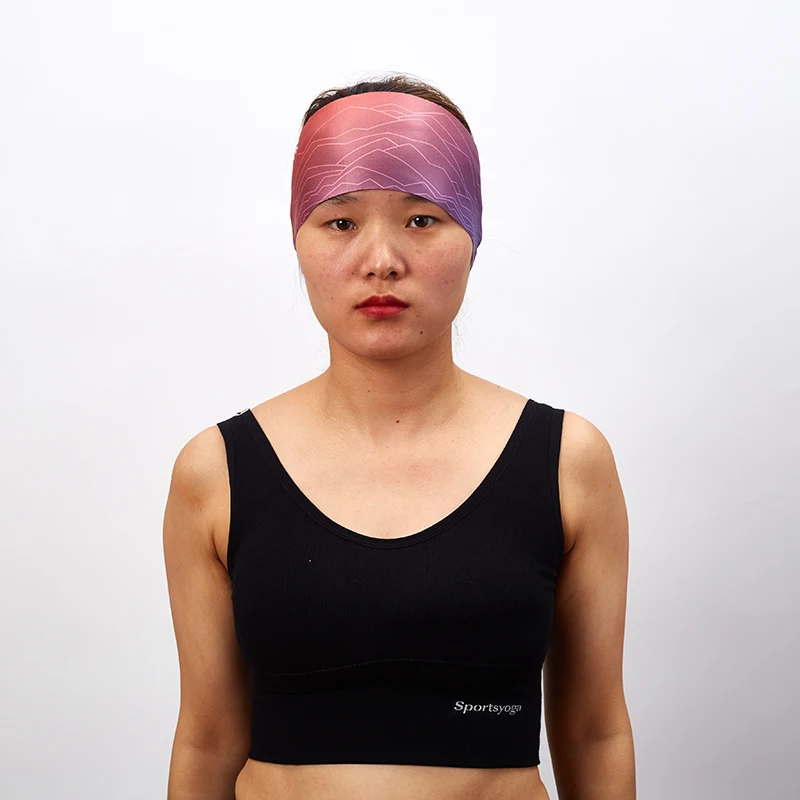 Absorbent Camouflage Running Fitness Headband Gym Accessories Custom Sweatbands No Minimum