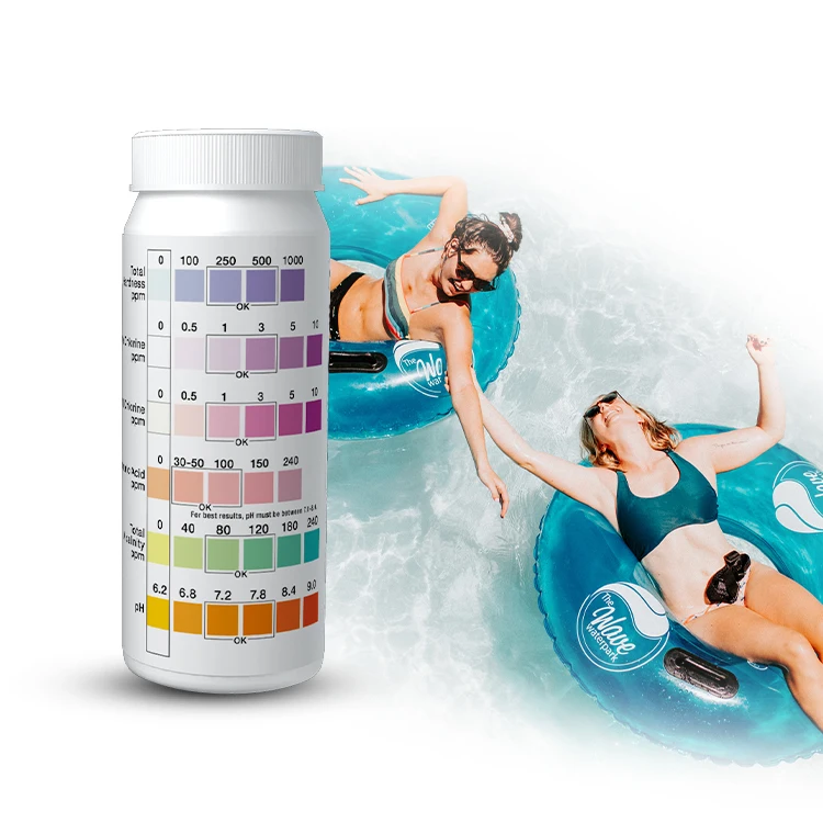 6 in 1 pool chemical tester water test strips for hot tub spa water