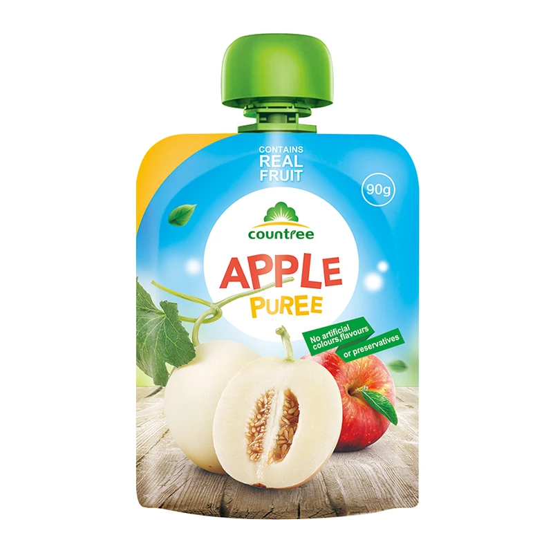 Хит продаж, свежие консервированные фрукты, яблоко, пюре, дыня, вкус в пакете
