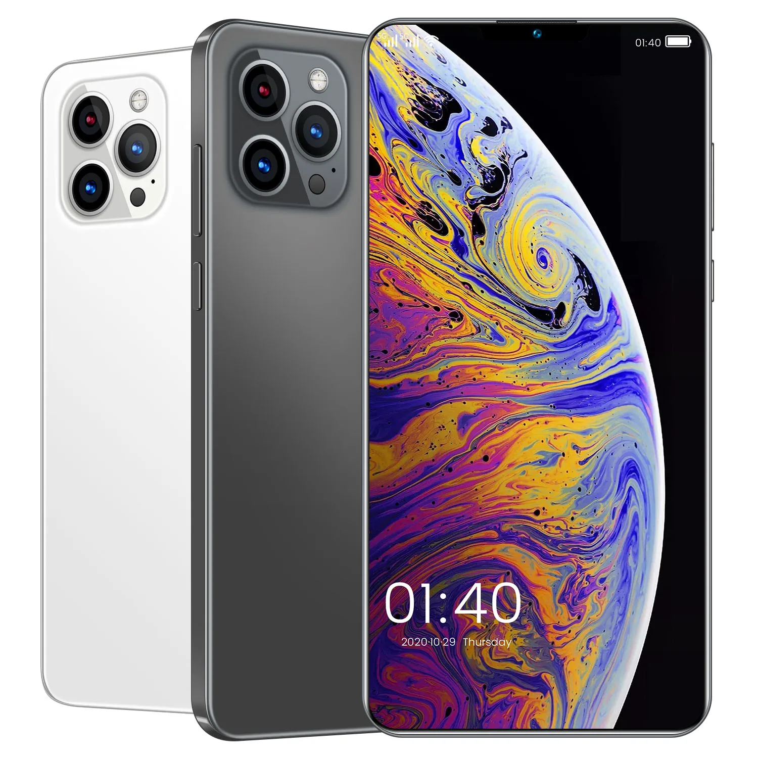 Мобильный телефон Phone12 Pro Max двойная карта ожидания сенсорный экран 6 7 дюйма Android 5g 12 Гб +