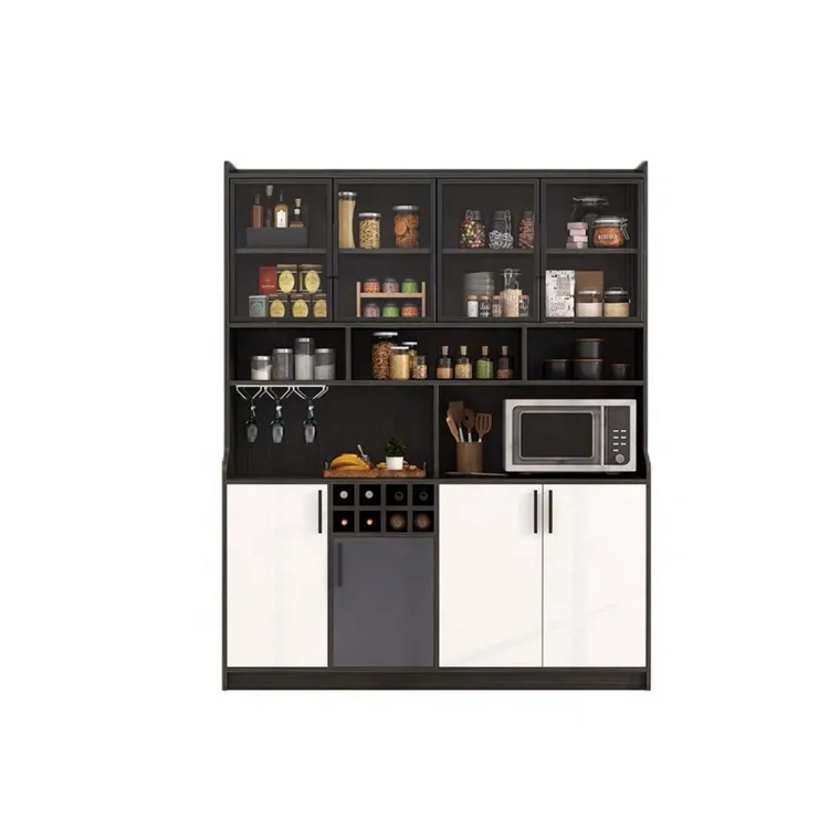 Modern  MDF Wooden Bedroom side storage 6 drawer kitchen cabinets Living Room Furniture