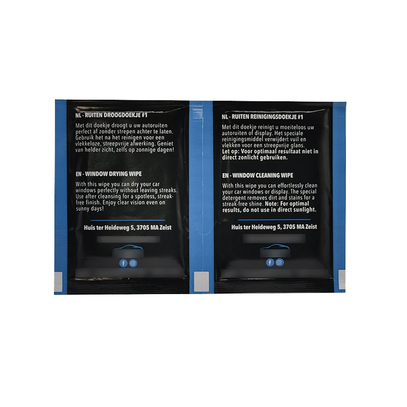 70% Isopropanol Window Cleaning Dry Wet Combination Alcohol Wipes, Disposable Screen Lens Cleaning Wipes