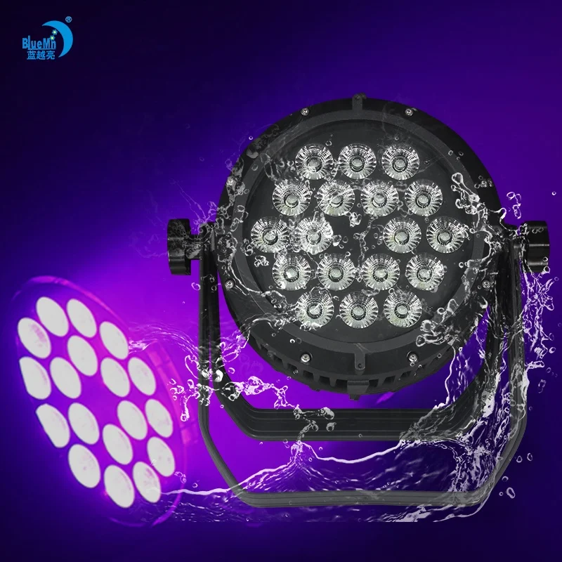 Wholesale IP65 18x10W RGBW 4in1 LED Waterproof Par Light Outdoor DMX512 LED 18pcs RGBW Waterproof Par Light