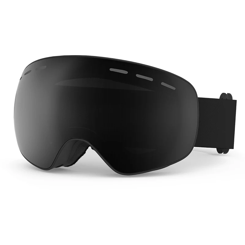 Custom UV400 Protection Skiglasses Sport Snow Board Eyewear OEM Anti Fog Ski Glasses Googles Straps Magnetic Lens Ski Goggle
