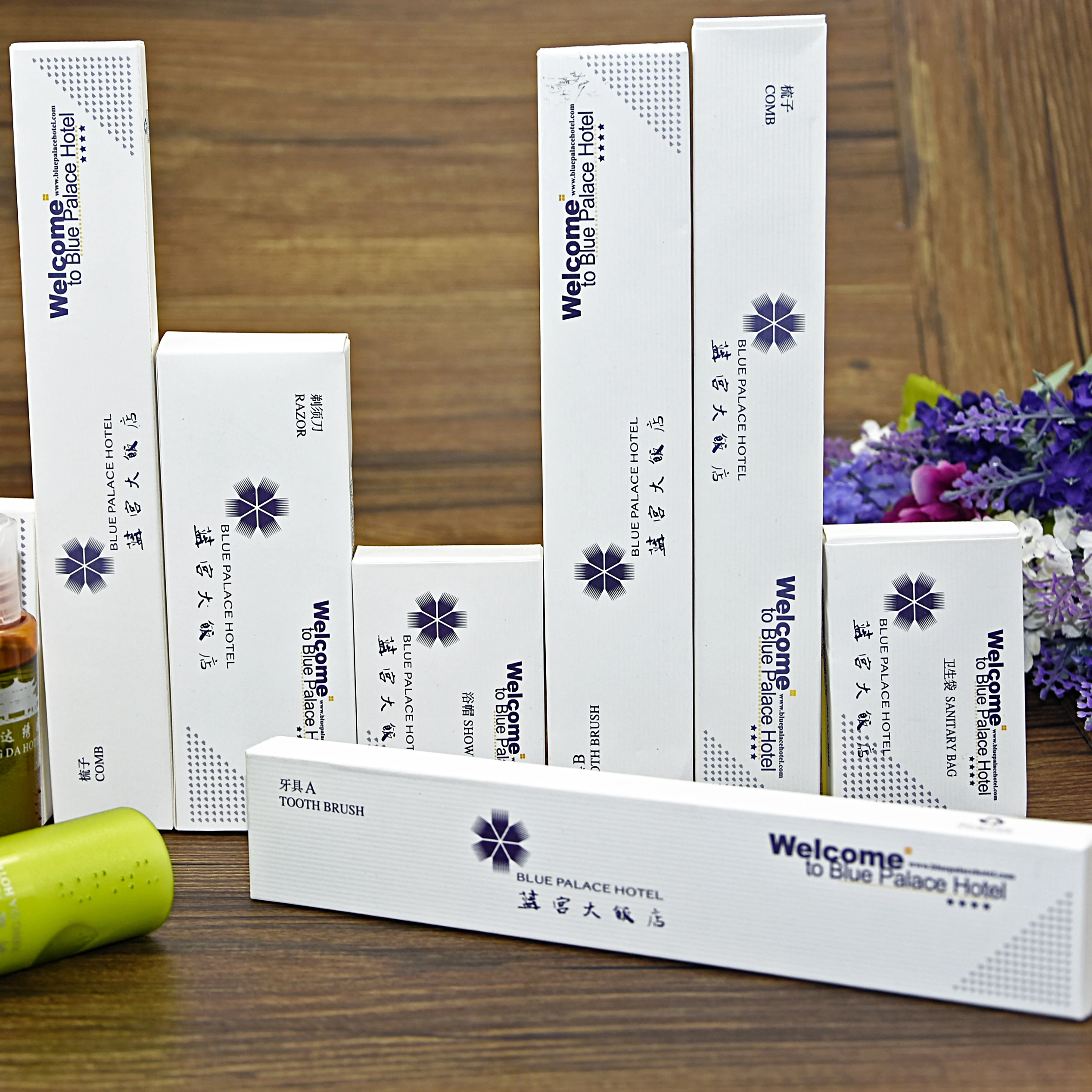 Стандартные четырехзвездочные рециркулирующие гостиничные принадлежности