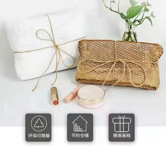 
Honeycomb Wrapping Paper Recyclable Kraft Paper Wrapping Cushioning Paper 