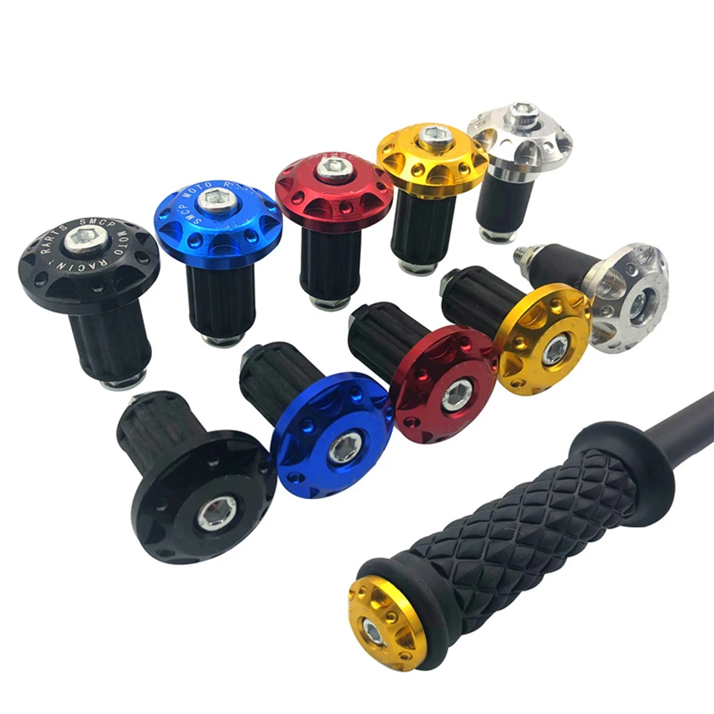 Motorcycle Modification Part Aluminum Handlebar  Plug Slider Handle Bar End Weights Grips Cap Motorcycle Handle Bar End